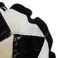 Natural Geo Herd Cowhide Black/Brown/White Round Decorative Throw Pillow