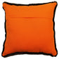 Natural Geo Flocculent Sheepskin Beige/Brown Square Decorative Throw Pillow