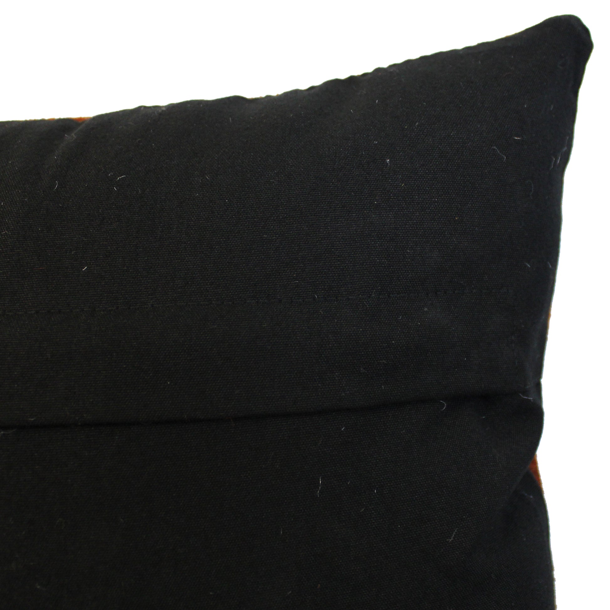 Natural Geo Prolific Leather Suede Brown/Yellow Square Decorative Throw Pillow
