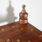 Natural Geo Handcarved Rosewood 42" Decorative Shelf with Brass Inlay