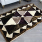 Natural Geo Sheepskin Area Rug Brown/Cream - 3 x 5'