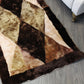 Natural Geo Sheepskin Area Rug Brown/Beige - 3 x 5'