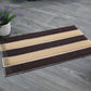 Natural Geo Sponge Rubber Striped Kitchen Mat 18 x 29"