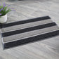 Natural Geo Sponge Rubber Striped Kitchen Mat 18 x 29"