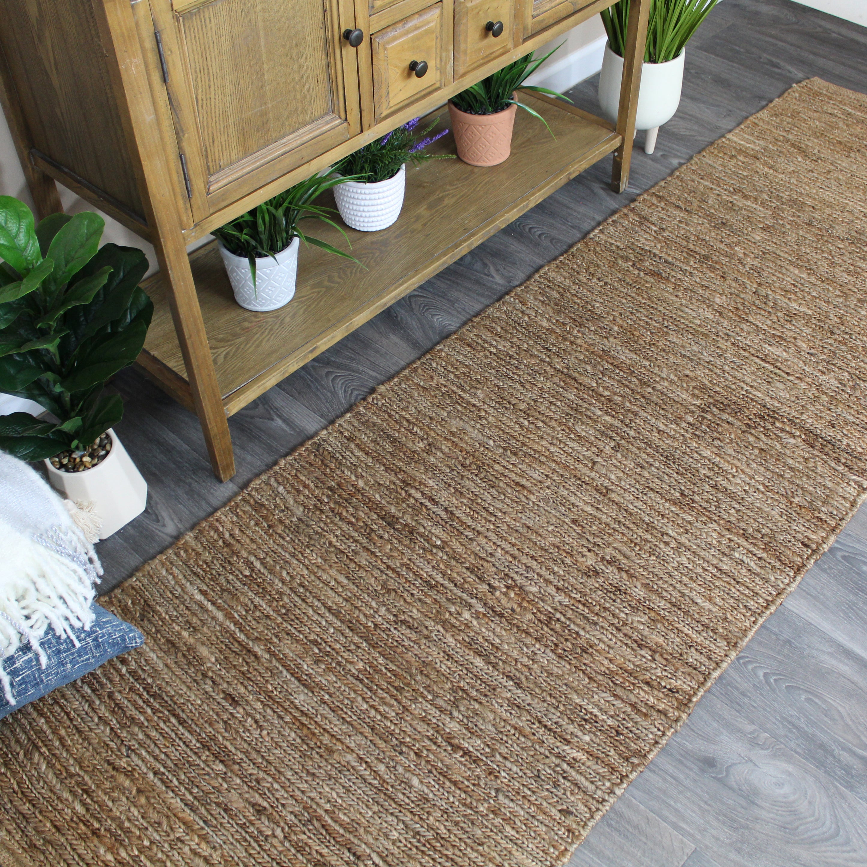 Natural Geo Spontaneous Jute Handwoven Beige/Natural Area Rug – Natural ...