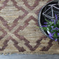 Natural Geo Spontaneous Jute Handwoven Geometric Natural/Brown Area Rug