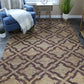 Natural Geo Spontaneous Jute Handwoven Geometric Natural/Brown Area Rug