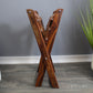 Natural Geo Rosewood Decorative Folding Stool