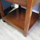 Natural Geo Decorative Rosewood Square Wooden End Table with Drawer