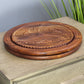 Natural Geo Handcarved Wooden Decorative Collapsible Nuts Basket