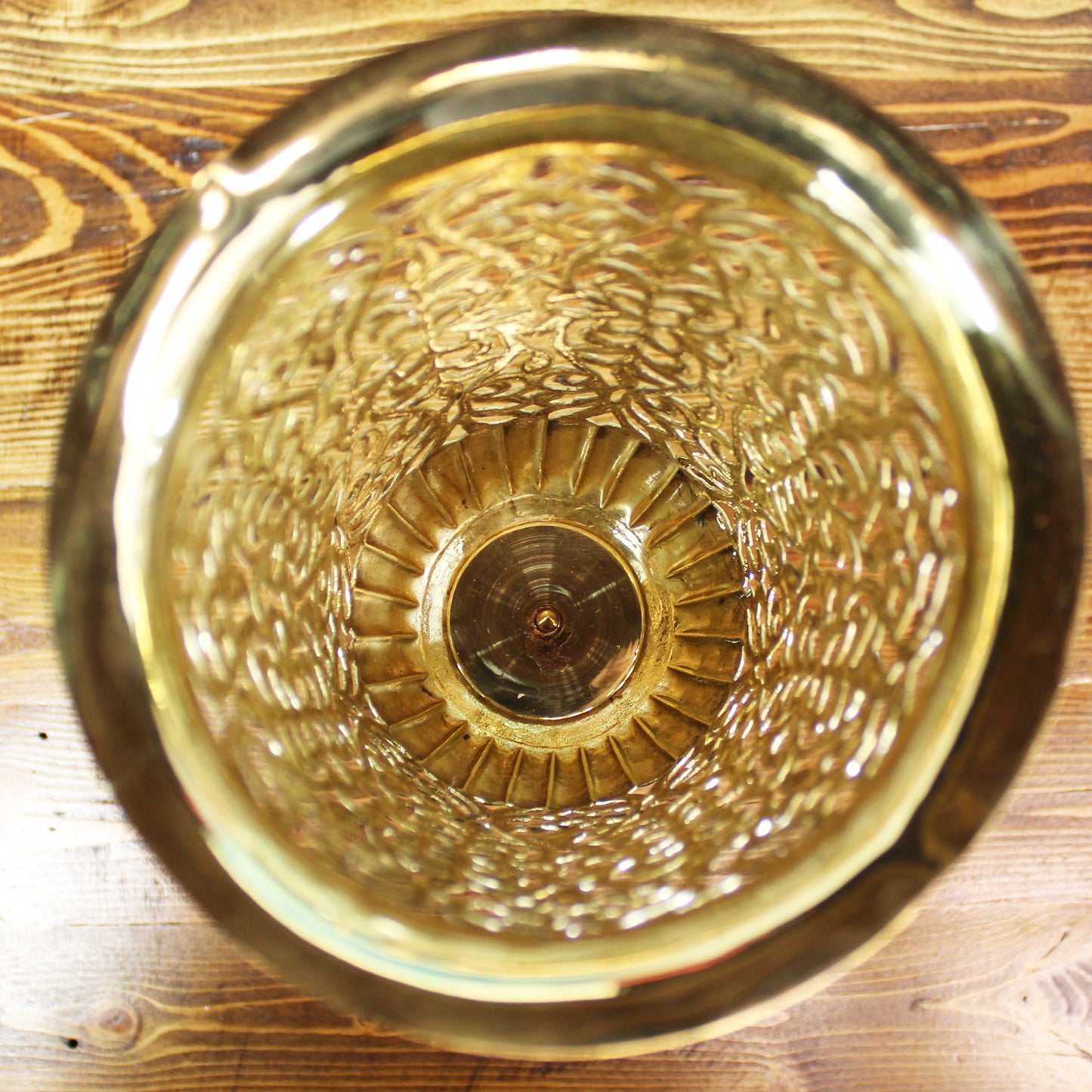 Natural Geo Brass & White Marble 14" Candle Lantern Vase