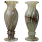 Natural Geo Multicolored Decorative Handcrafted 8" Onyx Vase (Set of 2)